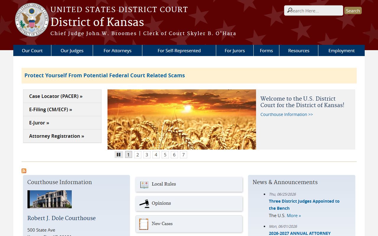 McPherson County arrest records and U.S. District Court case access
