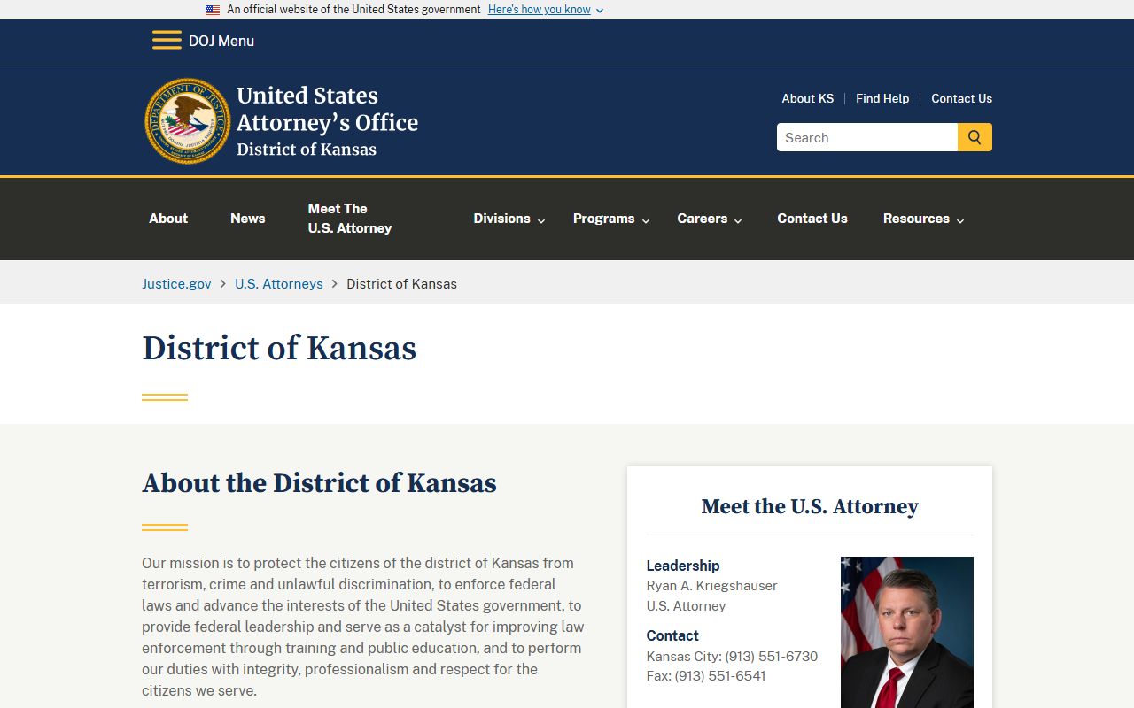 McPherson County arrest records and federal charging office reference