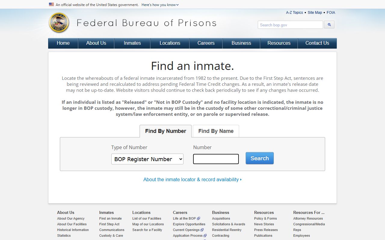 McPherson County arrest records and federal inmate locator distinction