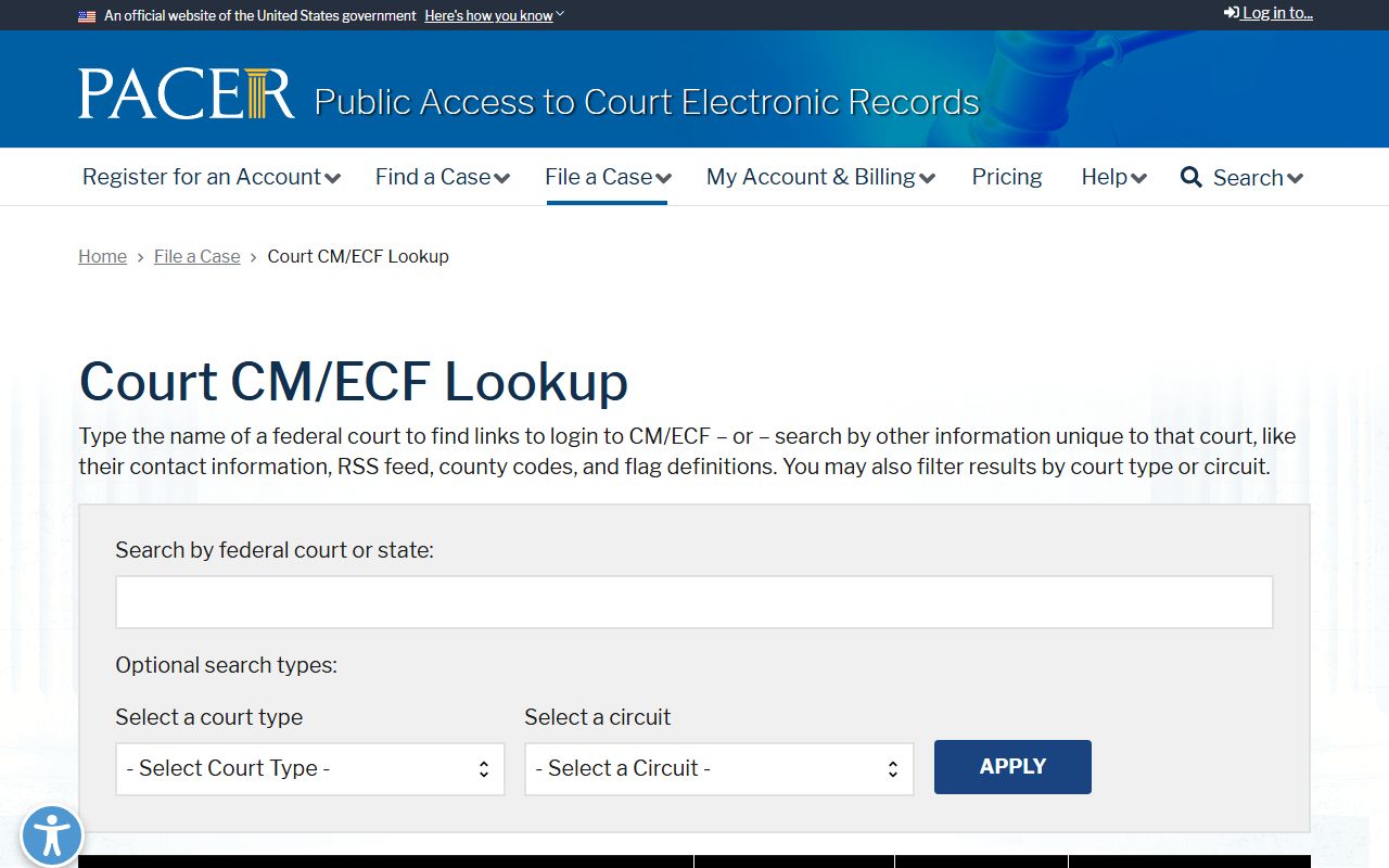 McPherson County arrest records and PACER federal court lookup
