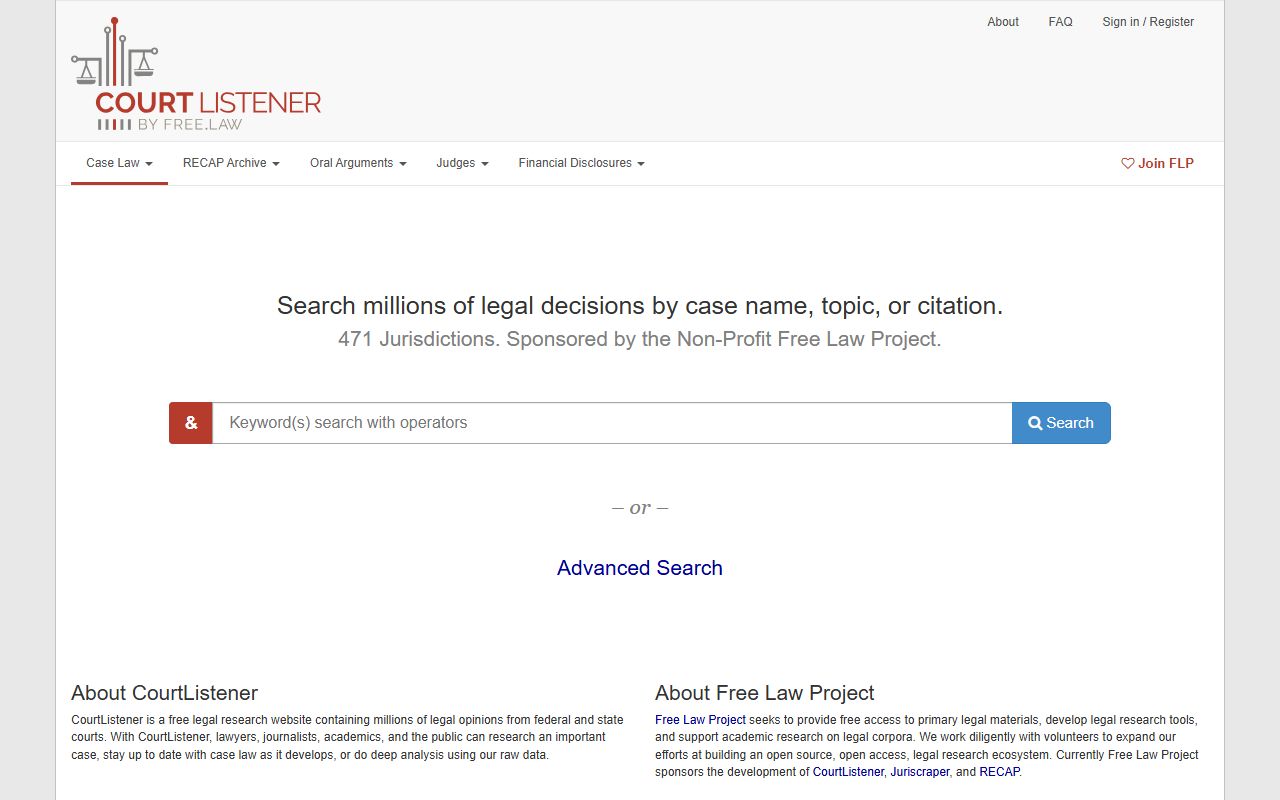 McPherson County court dockets secondary legal research source