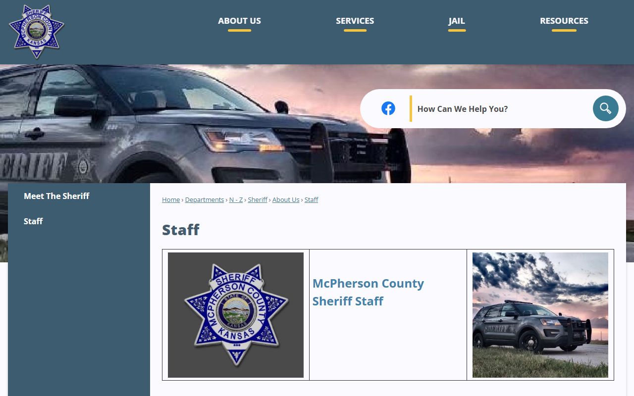 McPherson County inmate search sheriff staff and jail contacts
