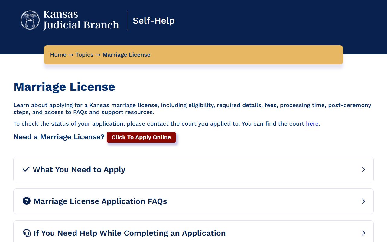 McPherson County marriage records Kansas marriage license application