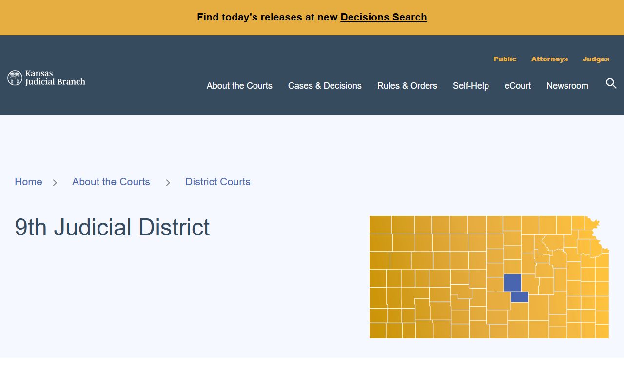 McPherson County court records 9th Judicial District page