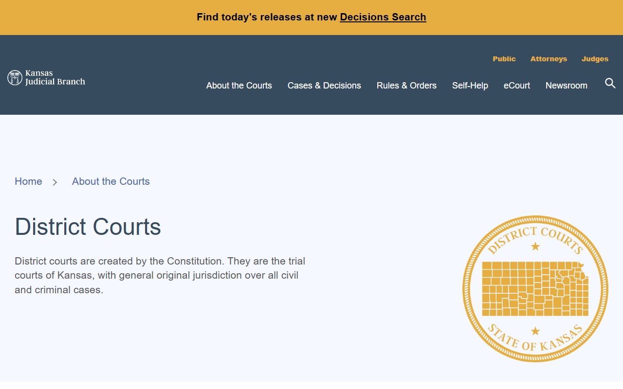 McPherson County court records Kansas district court overview